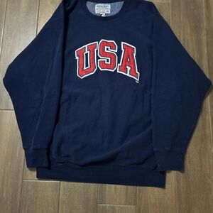 Steve & Barry's Navy USA Crewneck Sweater